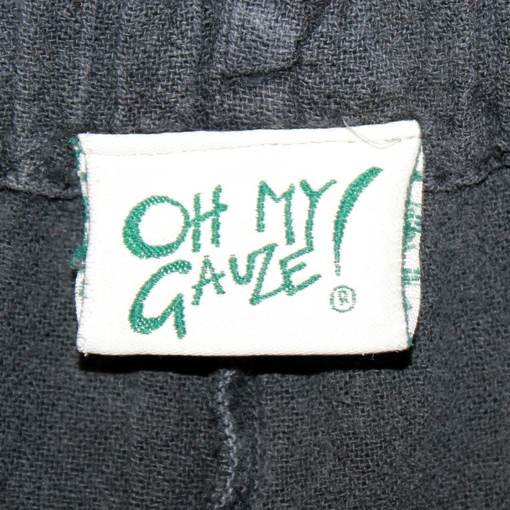 Oh My Gauze! Cotton Black Pant Honey Breathable Elastic Waist Size 2 XL - Picture 6 of 6